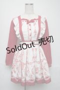 LIZ LISA / トゥーシューズラビット柄ワンピース  赤 S-25-05-25-040-LO-OP-HR-ZS