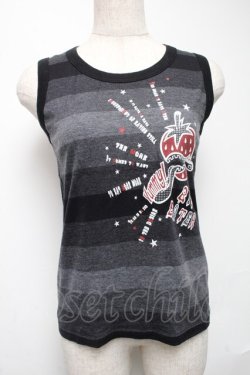 画像1: PEACE NOW / プリントタンクトップ  黒 S-25-05-28-040-PU-TS-HR-ZS
