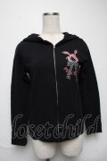 PEACE NOW / プリントジップパーカー  黒 S-25-05-28-043-PU-BL-HR-ZS