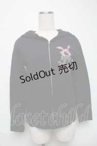 PEACE NOW / プリントジップパーカー  黒 S-25-05-28-043-PU-BL-HR-ZS
