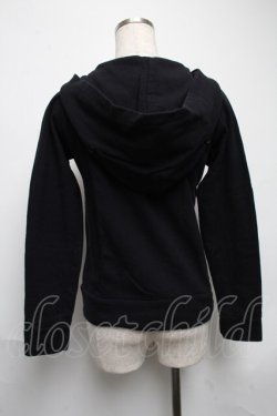 画像2: PEACE NOW / プリントジップパーカー  黒 S-25-05-28-043-PU-BL-HR-ZS