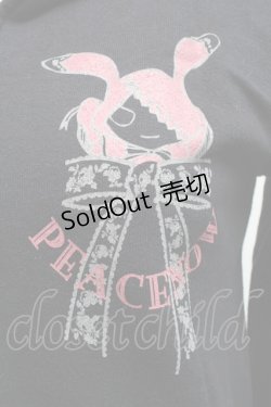 画像3: PEACE NOW / プリントジップパーカー  黒 S-25-05-28-043-PU-BL-HR-ZS