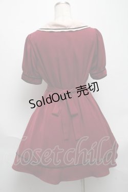 画像2: Amavel / セーラーデザインワンピース  ワイン S-25-05-28-056-CA-OP-AS-ZS