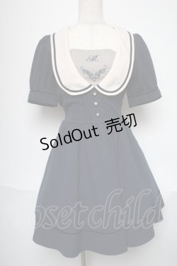 画像1: Amavel / セーラーデザインワンピース  紺 S-25-05-28-058-CA-OP-AS-ZS