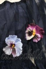 画像3: 【SALE】Swankiss / パンジーチュールワンピース  紺 S-25-05-28-059-CA-OP-HR-ZT302 (3)