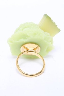 画像2: Q-pot. / MELON Sherbetリング  グリーン S-25-05-28-007-QP-AC-HR-ZS