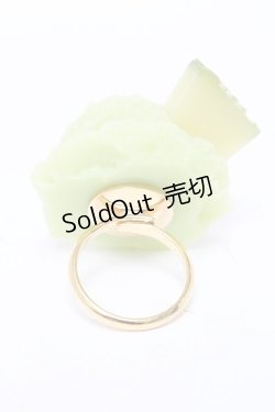 画像2: Q-pot. / MELON Sherbetリング  グリーン S-25-05-28-007-QP-AC-HR-ZS