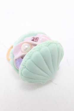 画像1: Q-pot. / シェルマカロンリング  ミント S-25-05-28-008-QP-AC-HR-ZS