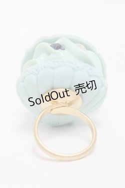 画像3: Q-pot. / シェルマカロンリング  サックス S-25-05-28-011-QP-AC-HR-ZS