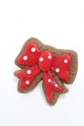 Q-pot. / Ribbon Sugar Cookieリング  赤 S-25-05-28-013-QP-AC-HR-ZS