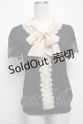 axes femme POETIQUE / バラ刺繍カットプルオーバー  黒 S-25-05-28-037-AX-TO-HR-ZS