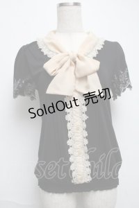 axes femme POETIQUE / バラ刺繍カットプルオーバー  黒 S-25-05-28-037-AX-TO-HR-ZS