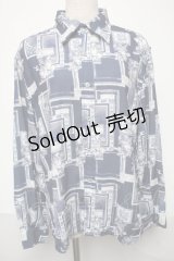 axes femme / フラワー×額縁ptシャツ M 紺 S-25-05-29-039-AX-TO-AS-ZI