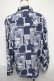 画像2: axes femme / フラワー×額縁ptシャツ M 紺 S-25-05-29-039-AX-TO-AS-ZS (2)