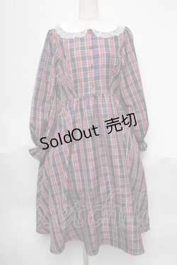 画像1: m petit by misako / サンリオキャラクターズコラボ ハローキティ ワンピース  紺ｘ赤 S-25-05-29-043-LO-OP-AS-ZS