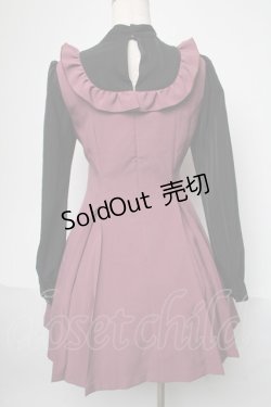 画像2: 【SALE】EATME / ボウタイレイヤードワンピース  ワイン S-25-05-29-047-LO-OP-AS-ZT032