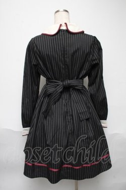 画像2: Amavel / ストライプワンピース  黒 S-25-05-29-048-CA-OP-HR-ZS