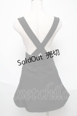 画像2: DearMyLove / サス付ダブルボタンフレアスカート  黒 S-25-05-29-056-EL-SK-AS-ZS