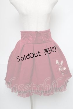 画像1: LIZ LISA / 花モチーフ付スカート  赤 S-25-05-29-060-LO-SK-HR-ZS