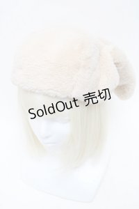 LOLITA / ファー耳ハット  ベージュ S-25-05-29-008-LO-AC-HR-ZS
