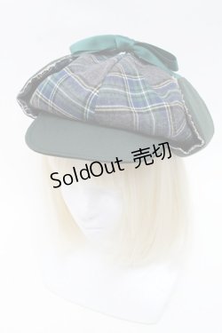 画像1: metamorphose / 乙女探偵キャスケット  グレーｘグリーン S-25-05-29-010-ME-AC-AS-ZS