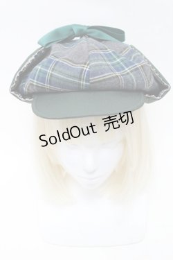 画像2: metamorphose / 乙女探偵キャスケット  グレーｘグリーン S-25-05-29-010-ME-AC-AS-ZS