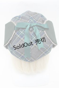 画像4: metamorphose / 乙女探偵キャスケット  グレーｘグリーン S-25-05-29-010-ME-AC-AS-ZS