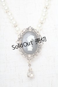 axes femme / カメオネックレス  黒 S-25-05-29-017-AX-AC-AS-ZS