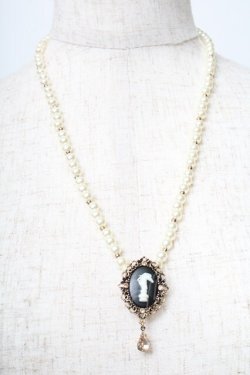 画像2: axes femme / カメオネックレス  黒 S-25-05-29-017-AX-AC-AS-ZS