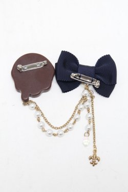 画像2: Angelic Pretty / Melt Crown Chocolateブローチ  紺 S-25-05-29-021-AP-AC-AS-ZS