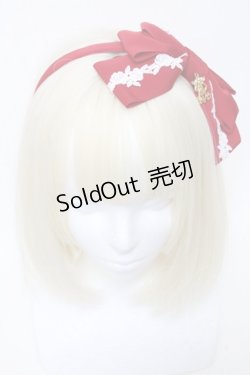 画像2: ALICE and the PIRATES / A/Pローズレースのグログランリボンカチューシャ  赤 S-25-05-29-023-PA-AC-AS-ZS