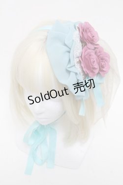 画像1: metamorphose / 円形シフォンヘッドドレス  グリーン S-25-05-29-025-ME-AC-AS-ZS