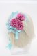 画像3: metamorphose / 円形シフォンヘッドドレス  グリーン S-25-05-29-025-ME-AC-AS-ZS (3)