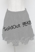 axes femme / シアーチェックフリルスカート  黒 S-25-05-31-059-AX-SK-AS-ZS