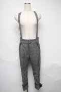 Ank Rouge / グレンチェックサス付パンツ  グレー S-25-05-31-062-CA-PA-AS-ZS
