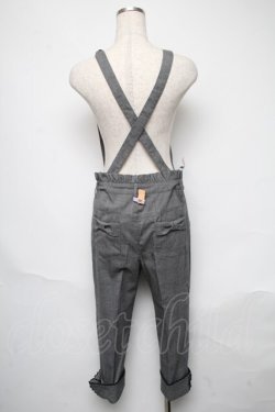 画像2: Ank Rouge / グレンチェックサス付パンツ  グレー S-25-05-31-062-CA-PA-AS-ZS