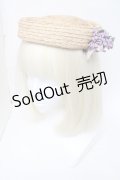 LOLITA / 麦わらトーク帽  ベージュ S-25-05-31-008-LO-AC-AS-ZS
