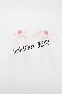 Disney / リボンバレッタ  赤ｘ黒 S-25-05-31-002-EL-AC-AS-ZS