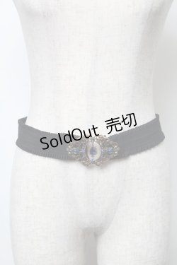 画像1: axes femme / 誕生石モチーフゴムベルト  ゴールドＸブルー S-25-05-31-012-AX-ZA-AS-ZS