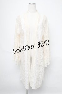 Favorite / 総レースの着物袖カーディガン  オフ S-25-05-31-027-LO-BL-AS-ZS