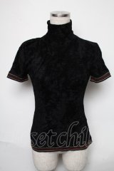 Jean Paul GAULTIER / ベロアトップス 40 黒 S-25-05-31-028-GO-TO-AS-ZS