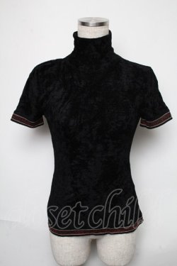 画像1: Jean Paul GAULTIER / ベロアトップス 40 黒 S-25-05-31-028-GO-TO-AS-ZS