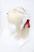 LOLITA / リボンカチューシャ  白ｘ赤 S-25-05-31-004-LO-TO-AS-ZS