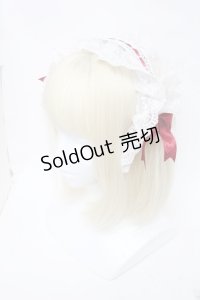LOLITA / リボンカチューシャ  白ｘ赤 S-25-05-31-004-LO-TO-AS-ZS