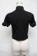 画像2: REFLEM / メタリックロゴハイネッククロップドTシャツ  黒 S-25-05-31-033-PU-TO-AS-ZS (2)