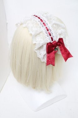 画像2: LOLITA / リボンカチューシャ  白ｘ赤 S-25-05-31-004-LO-TO-AS-ZS