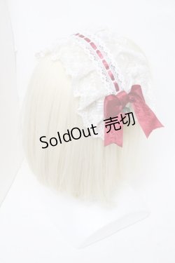 画像2: LOLITA / リボンカチューシャ  白ｘ赤 S-25-05-31-004-LO-TO-AS-ZS