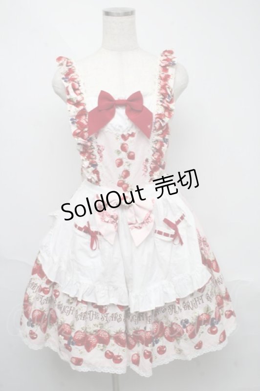 画像1: BABY,THE STARS SHINE BRIGHT / Strawberry’s Heart Drops ジャンパースカートII  ピンク S-25-05-31-047-BA-OP-AS-ZS (1)