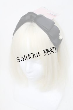 画像1: m petit by misako / NINA'sコラボ AM*NIフラワーカチューシャ  黒 S-25-06-01-001-LO-AC-HR-ZS