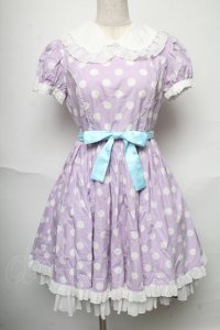 Angelic Pretty / French Dot Dreamワンピース  ラベンダー S-25-06-01-044-AP-OP-HR-ZY